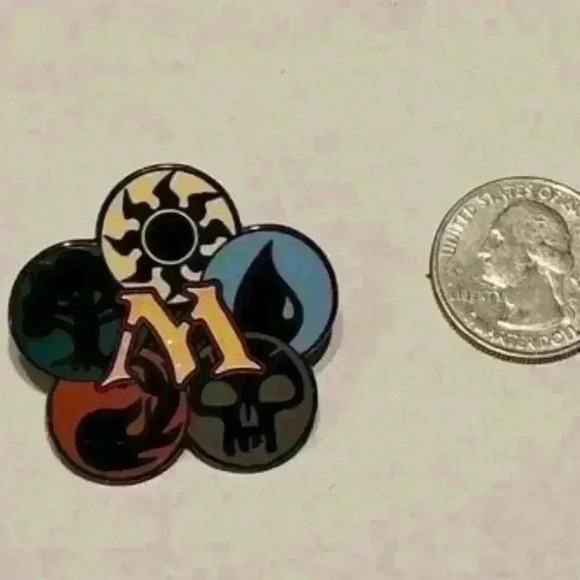 Mystical Emblems: Magic: The Gathering Mana Symbols Enamel Pin - Picture 3 of 3